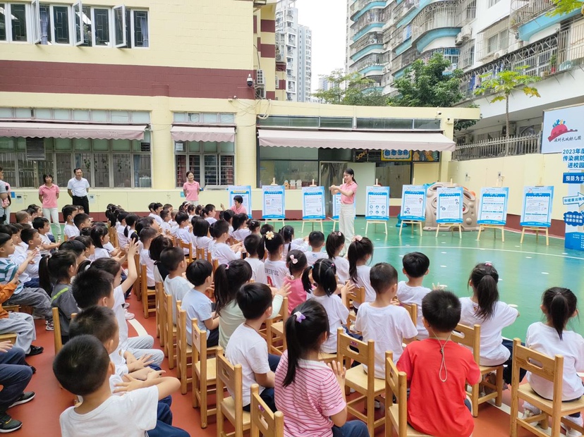 防疾病、保健康、促成长……园岭街道进校园开展传染病防控知识宣传