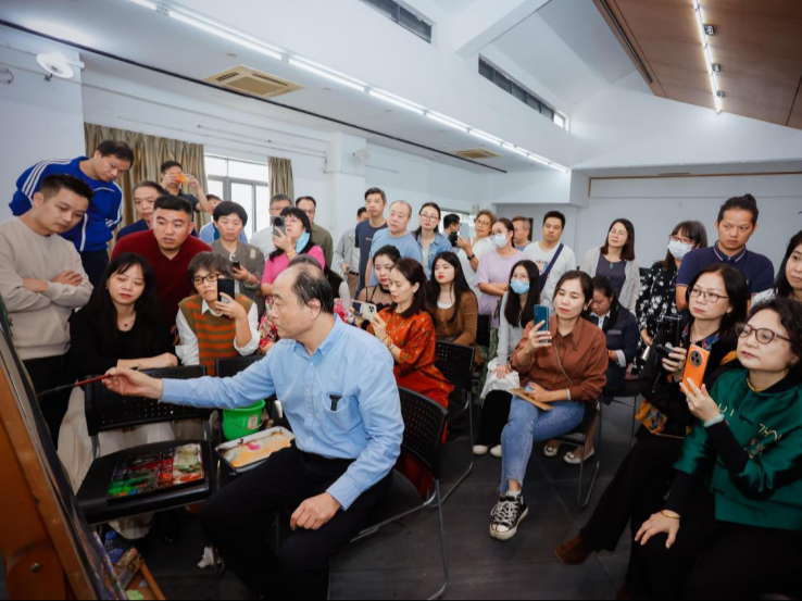 中国美术名家周刚在东莞授课采风，感受东江文化魅力