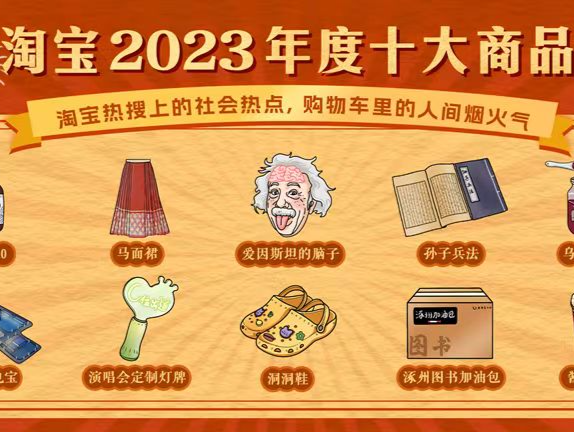 爱因斯坦的脑子、马面裙、乌梅子酱……淘宝2023年度十大商品你买过几个？