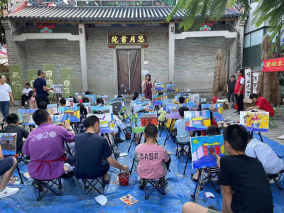 画出自己眼中的社区街景！罗湖东门社区开展主题绘画活动