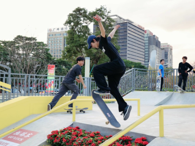 东莞市中心首个专业滑板公园开园