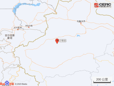 新疆阿克苏地区沙雅县发生3.3级地震