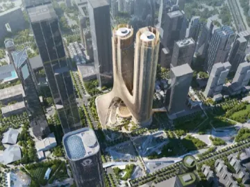 395米超级双子塔楼！中建五局中标深圳湾超级总部基地C塔项目