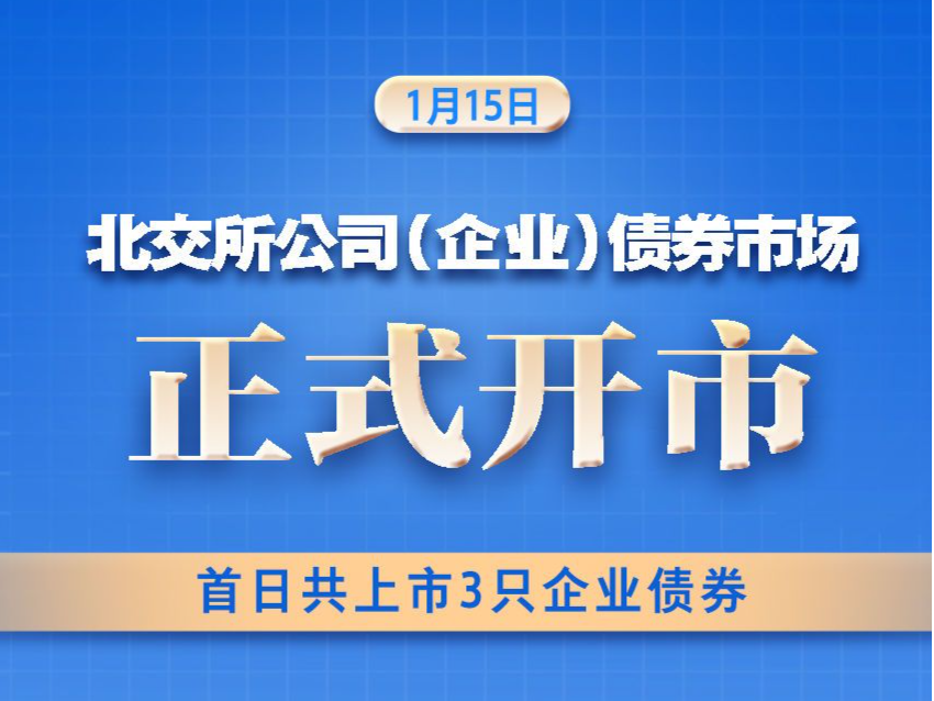 北交所公司（企业）债券市场正式开市