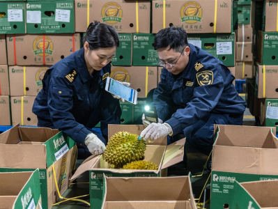 66吨进口水果顺利通关！深圳机场口岸新年水果进口忙