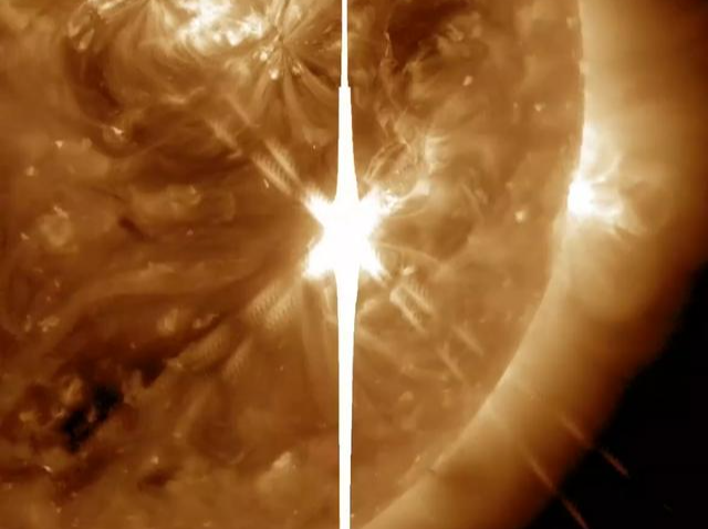 2024第一天，太阳爆发X5.0级强耀斑，对人体有影响吗？