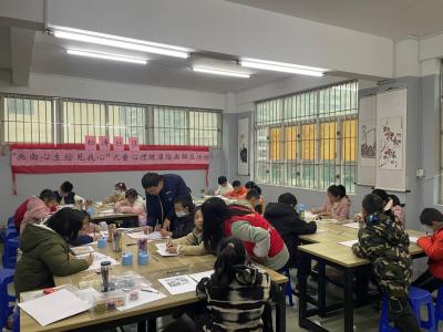 松涛社区举行儿童心理健康绘画解压活动