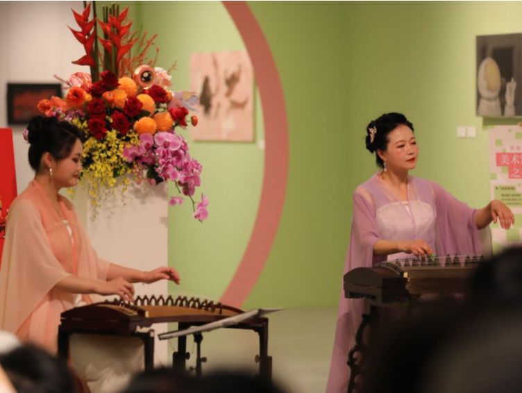 看画、赏乐！“筝音雅韵·赏春三重奏音乐会”美术馆之夜举行