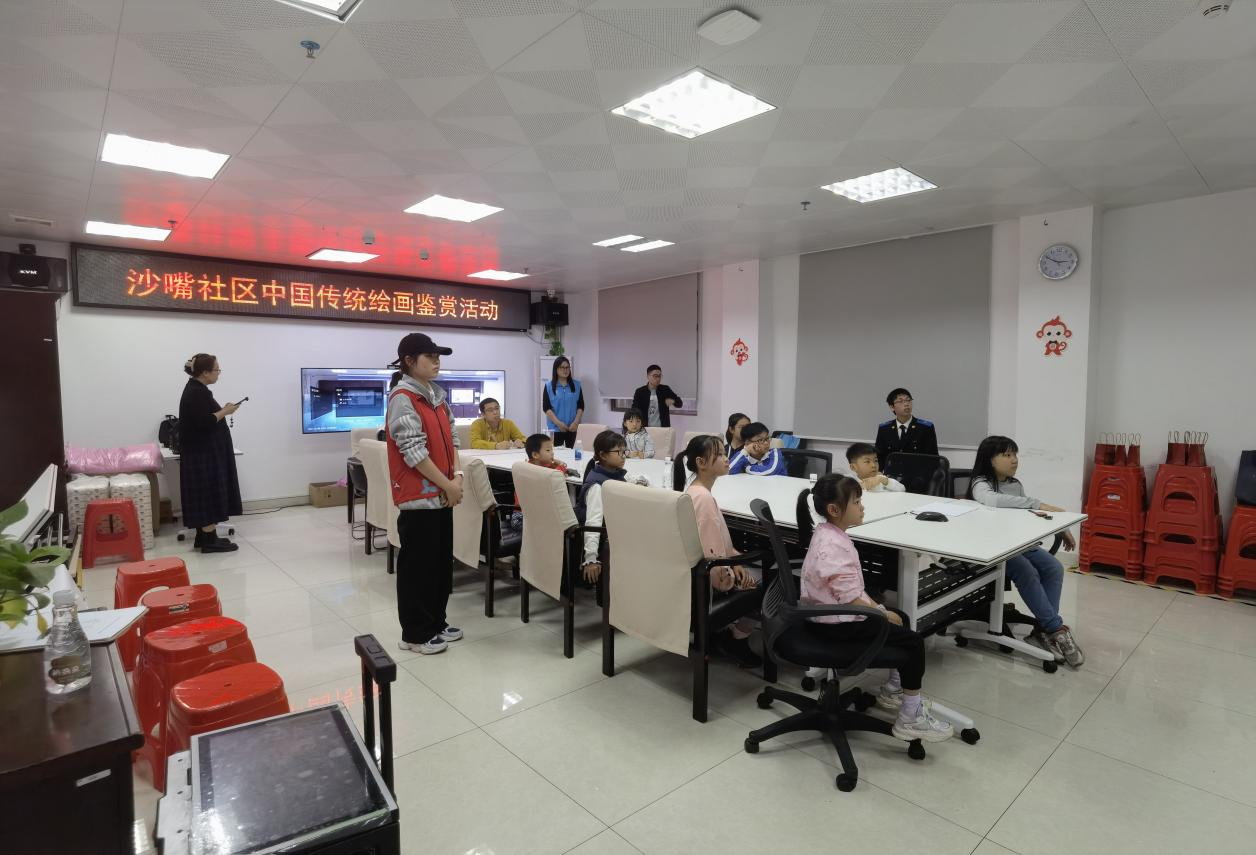 （重稿）“中国历代绘画大系”丹青流芳青年宣讲团走进深圳沙嘴社区学校