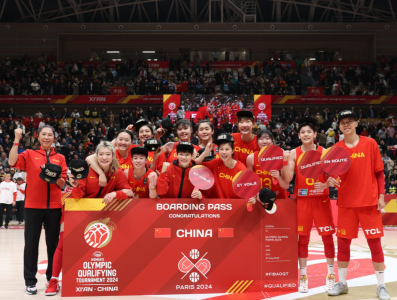 祝贺！中国女篮大比分赢得奥运资格赛收官战