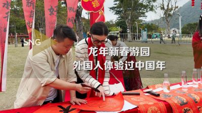 龙年新春游园让外国人体验在深圳过大年