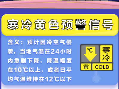 寒冷黄色预警！深圳最低气温将降至9℃左右