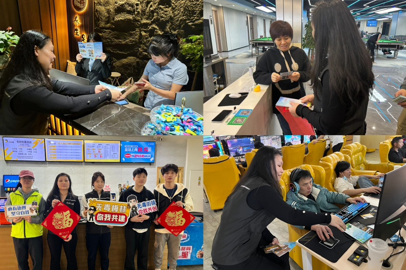 梅林街道走进娱乐场所开展禁毒宣传