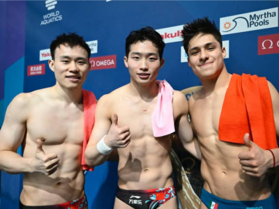 祝贺！中国队包揽世锦赛男子三米板冠亚军