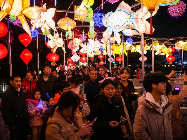 花灯璀璨、游人如织！道滘元宵花月夜尽显水乡意韵