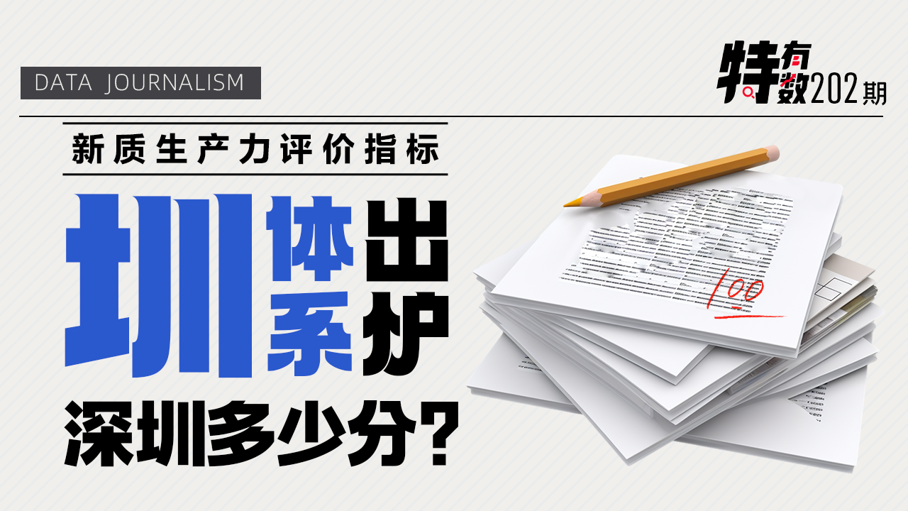 新质生产力评价指标“圳”体系出炉！深圳多少分？｜学习·特有数