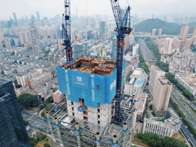 雄踞天际！深圳在建第一高楼即将突破200米大关