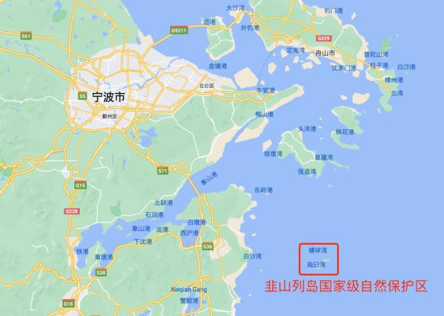 韭山列岛自然保护区位置（图源：保护神话之鸟公众号）