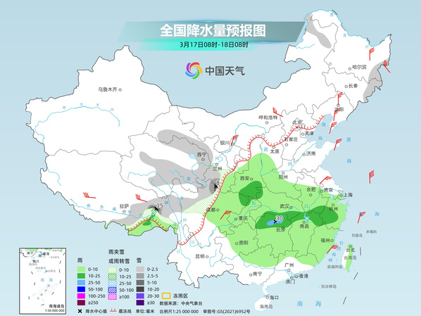 南方多地阴雨连连回归湿冷 北方干燥持续大风频扰 