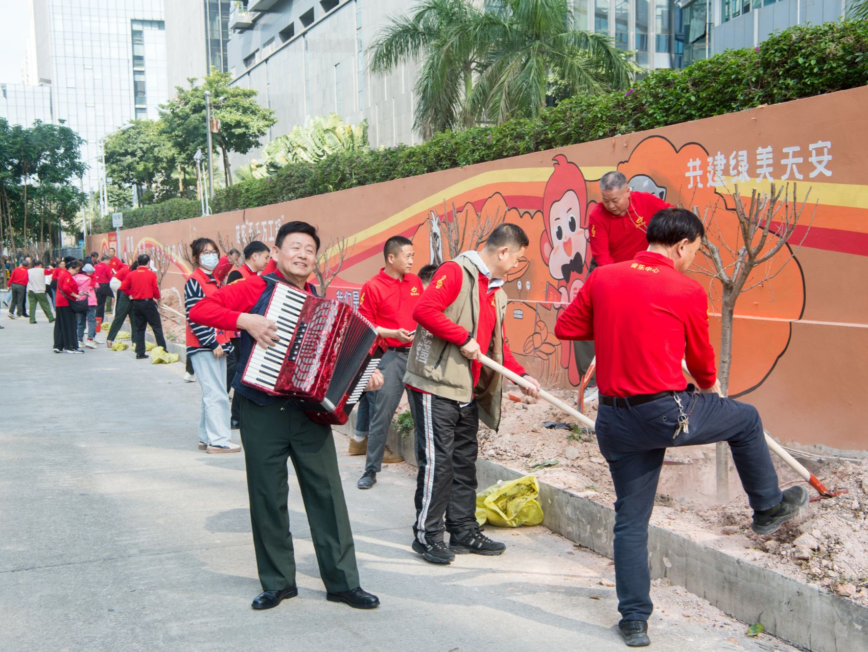 打造美美与共的沙头标杆，沙头街道“文华音乐小径”党员初心林落成