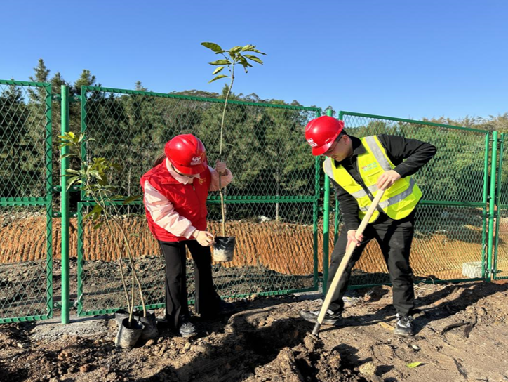 深汕西高速改扩建TJ6标项目部组织开展植树节活动