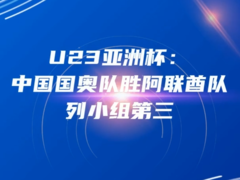 U23亚洲杯：中国国奥队胜阿联酋队列小组第三