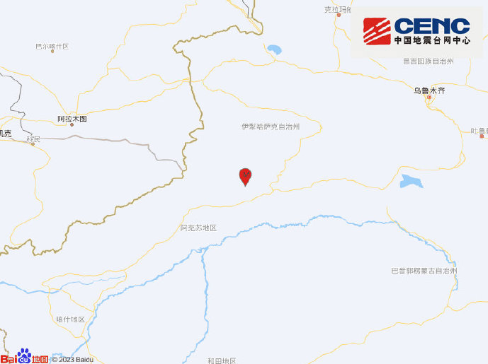 新疆阿克苏地区拜城县发生5.1级地震