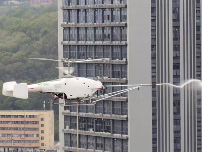 超高层建筑灭火无人机实战应用测试开展