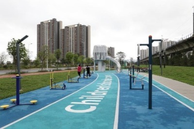 南朗街道海湾社区首个市政公园开放！“家门口”荒地成了健身好去处