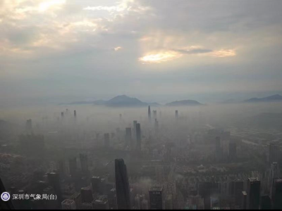 深圳昨日发布今年首个暴雨红色预警
