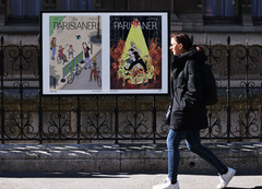 （体育）（4）“巴黎城里的体育运动”主题海报展亮相街头
