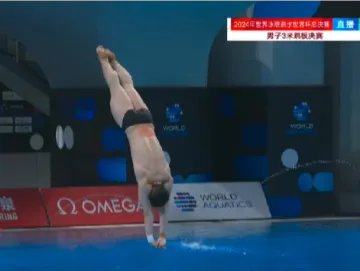王宗源跳水世界杯男子3米板摘金