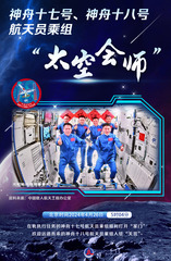 （图表·海报）神舟十八号丨神舟十七号、神舟十八号航天员乘组“太空会师”