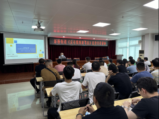 新桥街道开展《反有组织犯罪法》法治宣传活动
