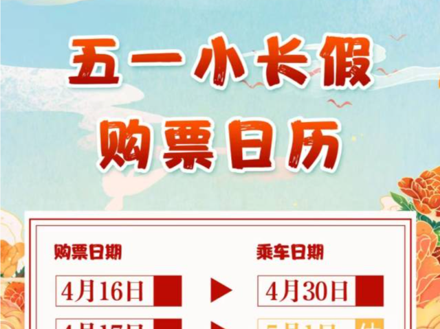 五一小长假前夜火车票开抢！这些购票事项要留意