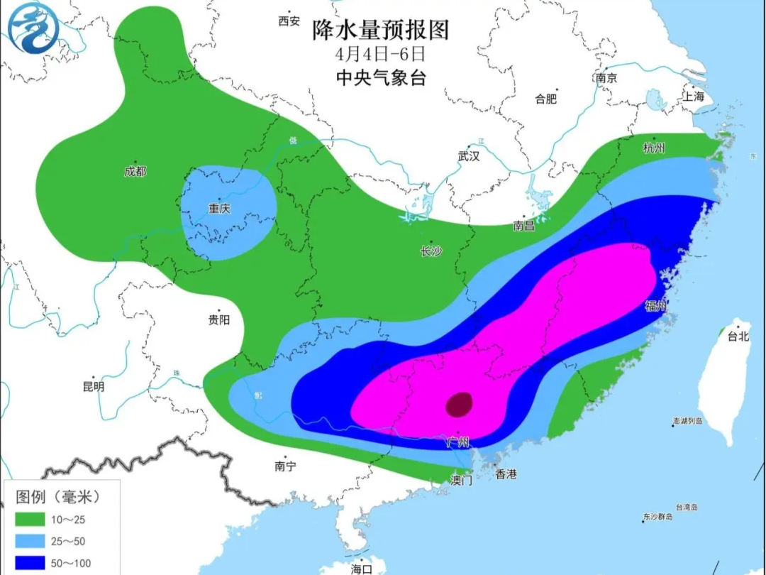 清明假期北晴南雨 南方强对流呈现点多面广