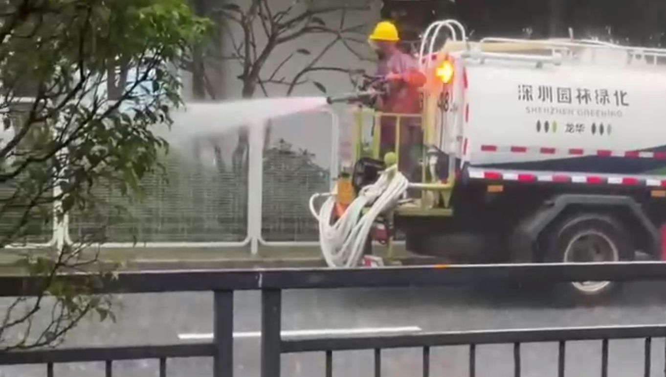 “暴雨天浇花”引争议，深圳市绿化管理处回应来了
