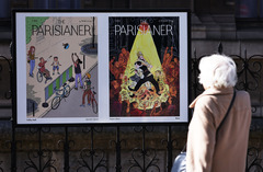 （体育）（9）“巴黎城里的体育运动”主题海报展亮相街头