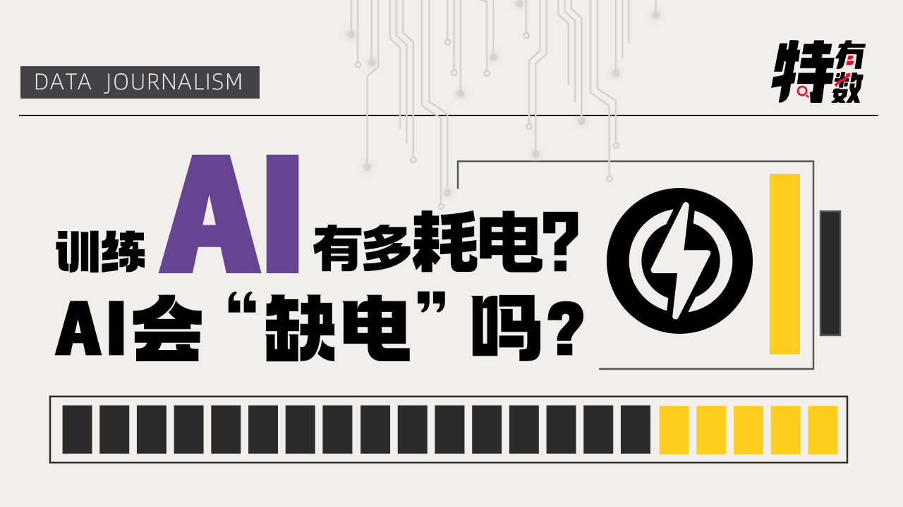 训练AI有多耗电？AI会“缺电”吗?｜特有数 