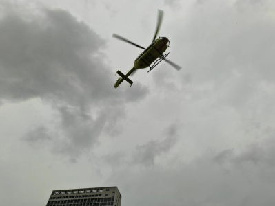 强对流恶劣天气下，东部通航联合多方完成中山-深圳紧急5G航空救援任务