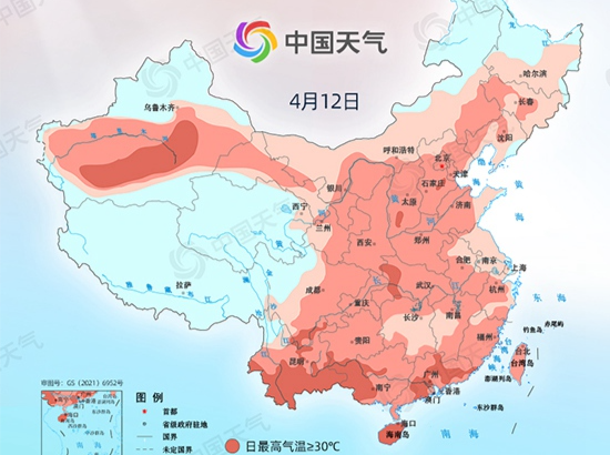 升温驶入快车道！这些地方冲击30℃，全国回暖进程图来了