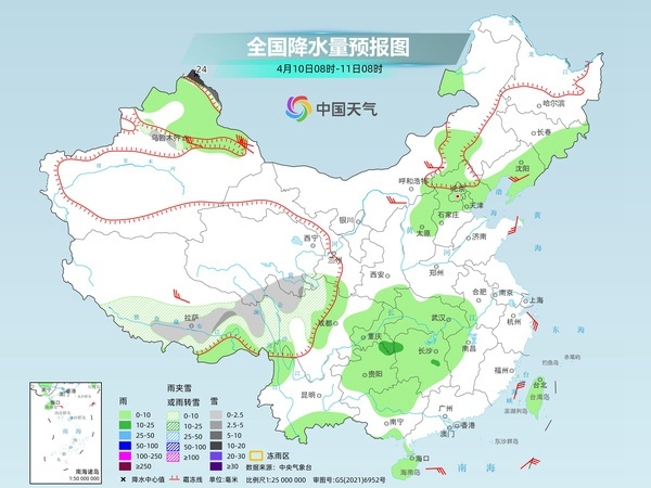 南方新一轮降水过程10日晚开启 未来十天强对流天气多发