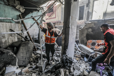 加沙地带媒体办公室：努赛赖特基础设施严重受损