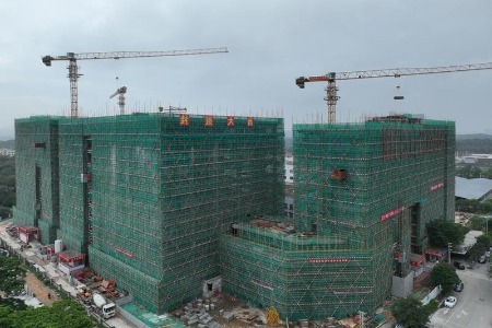 巧借政策自改自建，中山南朗“工改”项目莎丽卫浴工业园封顶