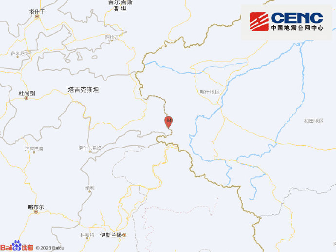 新疆喀什地区发生4.2级地震