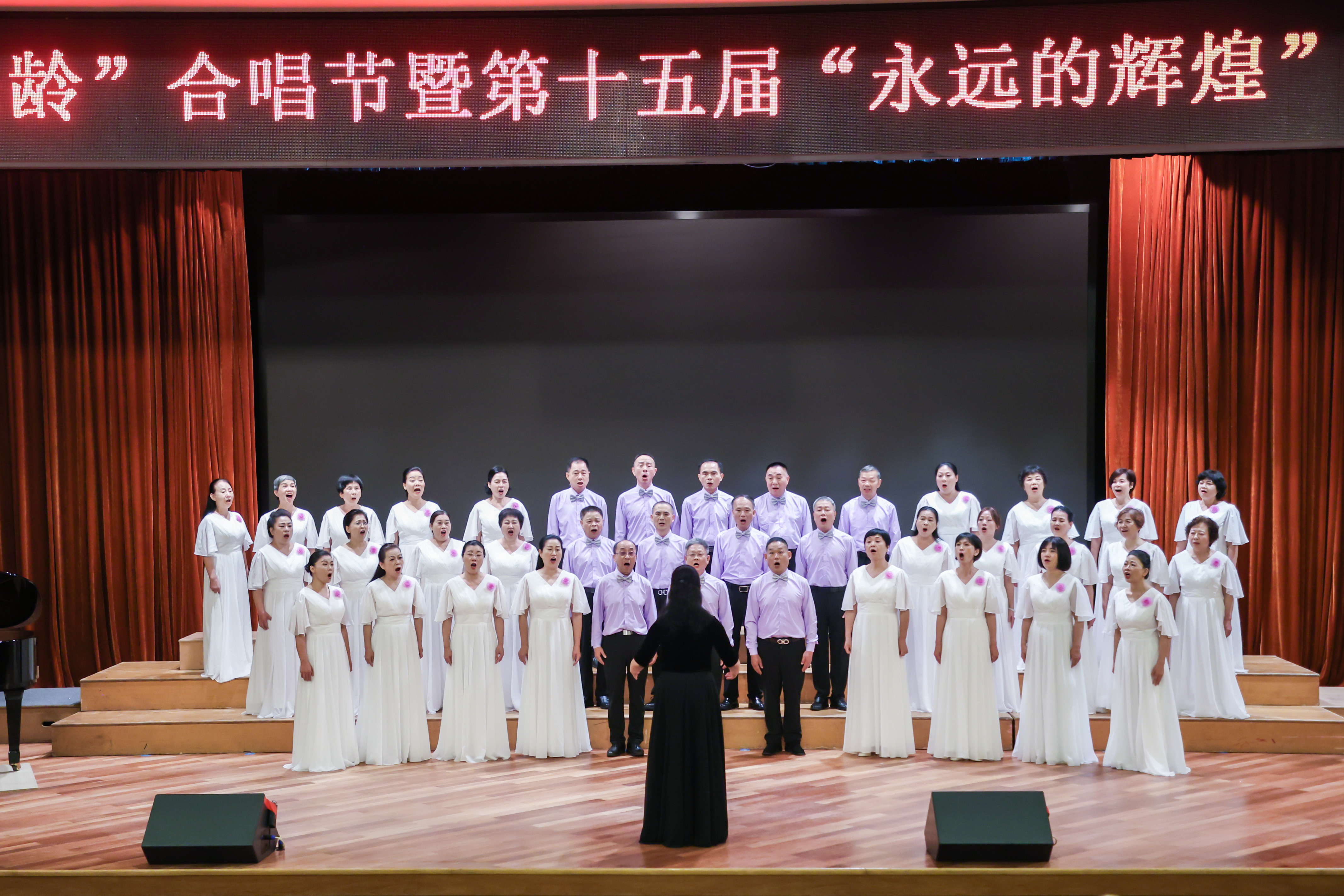 南园街道老年协会红豆合唱团参加首届“湾区乐龄”合唱节获银奖
