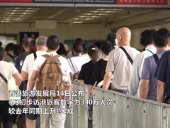香港旅发局：今年前4个月访港人次增加1倍