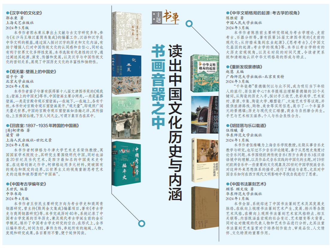 人文天地·主题书单 | 书画音器之中读出中国文化历史与内涵