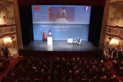 习近平：中法两国友谊既是中法人民之福 也是世界人民之幸