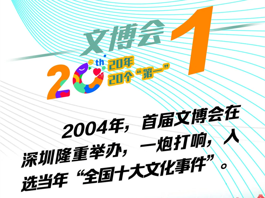 图说文博会｜20年，20个“第一”（①、②）